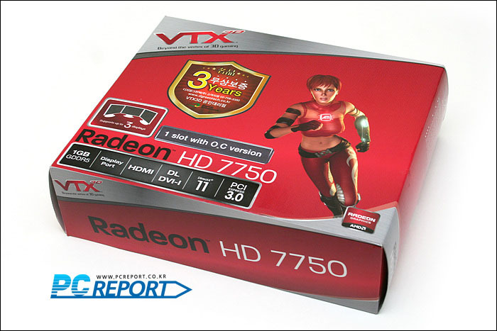 VTX3D 라데온 HD 7750 OC D5 1GB 디지탈그린텍 리뷰